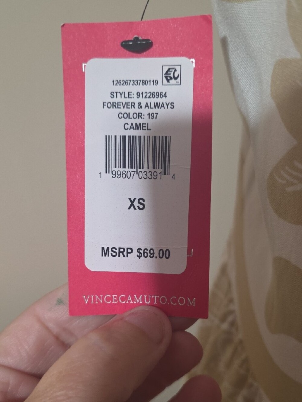 Vince Camuto Sleeveless Maxi Dress in Cream & Beige Floral - Picture 9 of 12